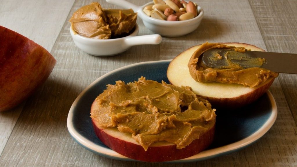 Apple and peanut butter.