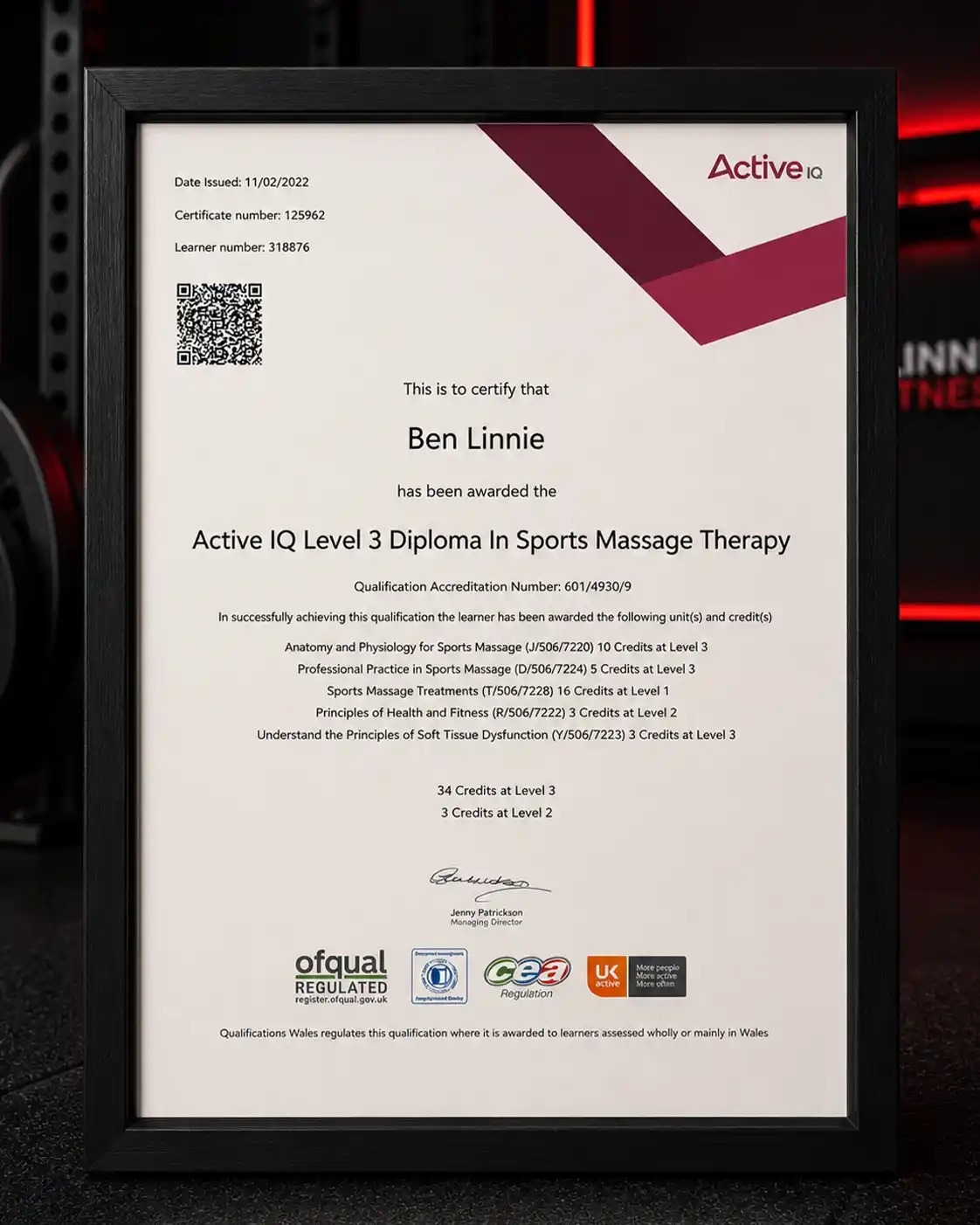 Linnie Cert 6