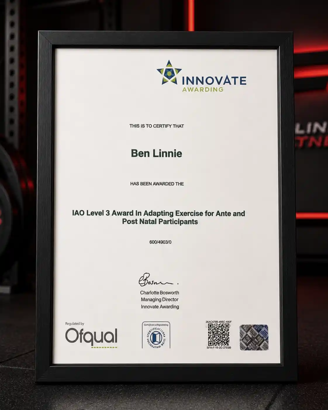 Linnie Cert 9